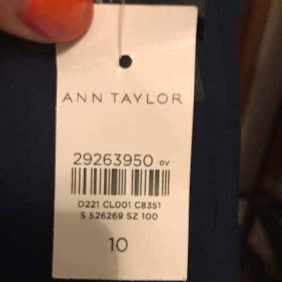 NEW Ann Taylor Seasonless 1 button navy blazer - Picture 5 of 12